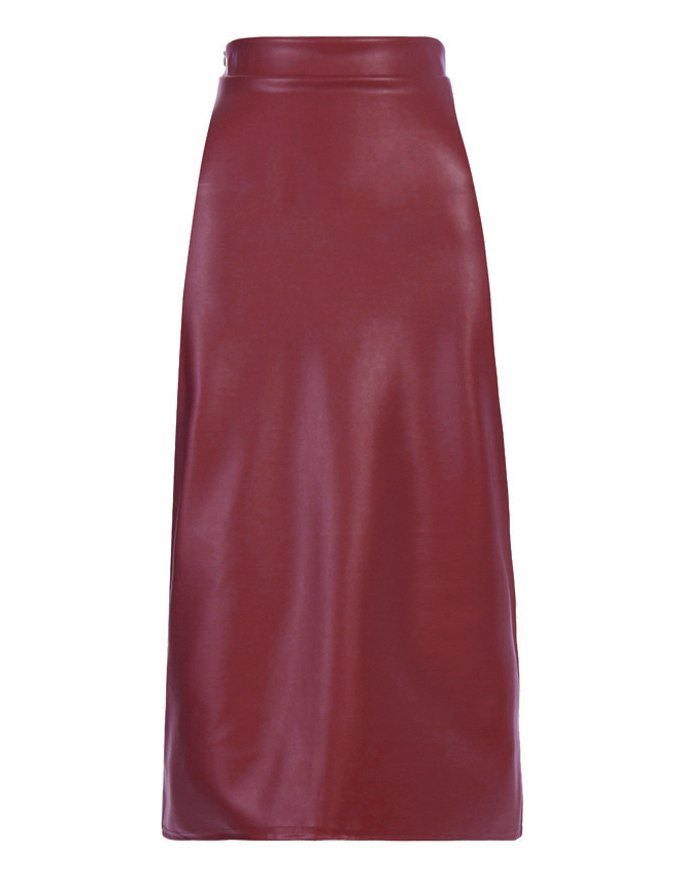 EMMIOL Solid Pencil Bodycon Skirt