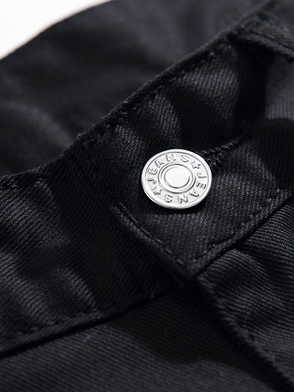 EMMIOL Jeans skinny da uomo con stampa graffiti