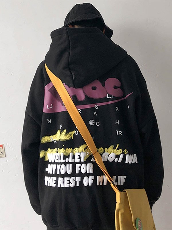 EMMIOL Herren High Street Smiley Print Hoodie