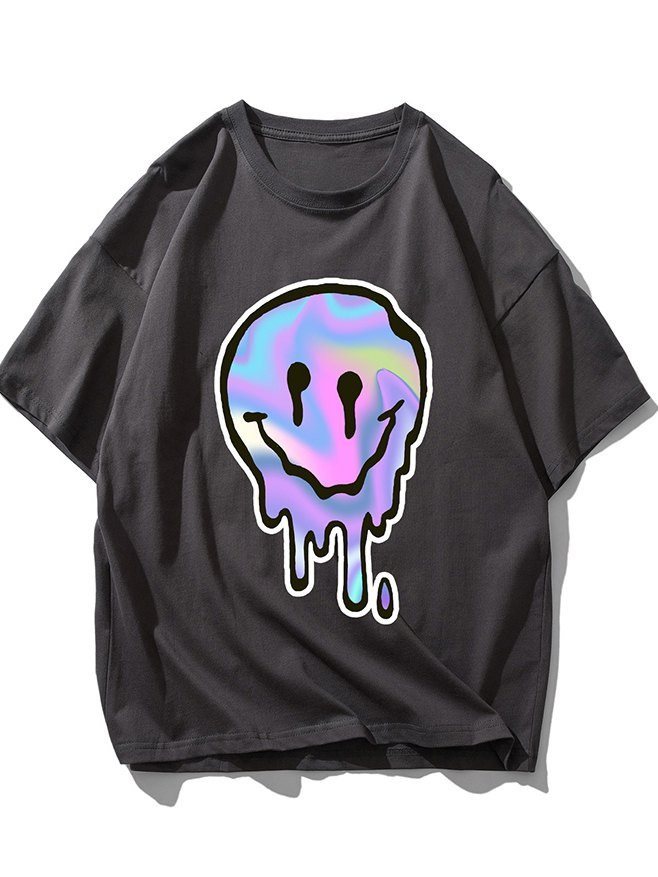 EMMIOL Men's Smile Print Tee