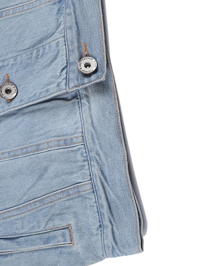EMMIOL Chaqueta vaquera con capucha para hombre