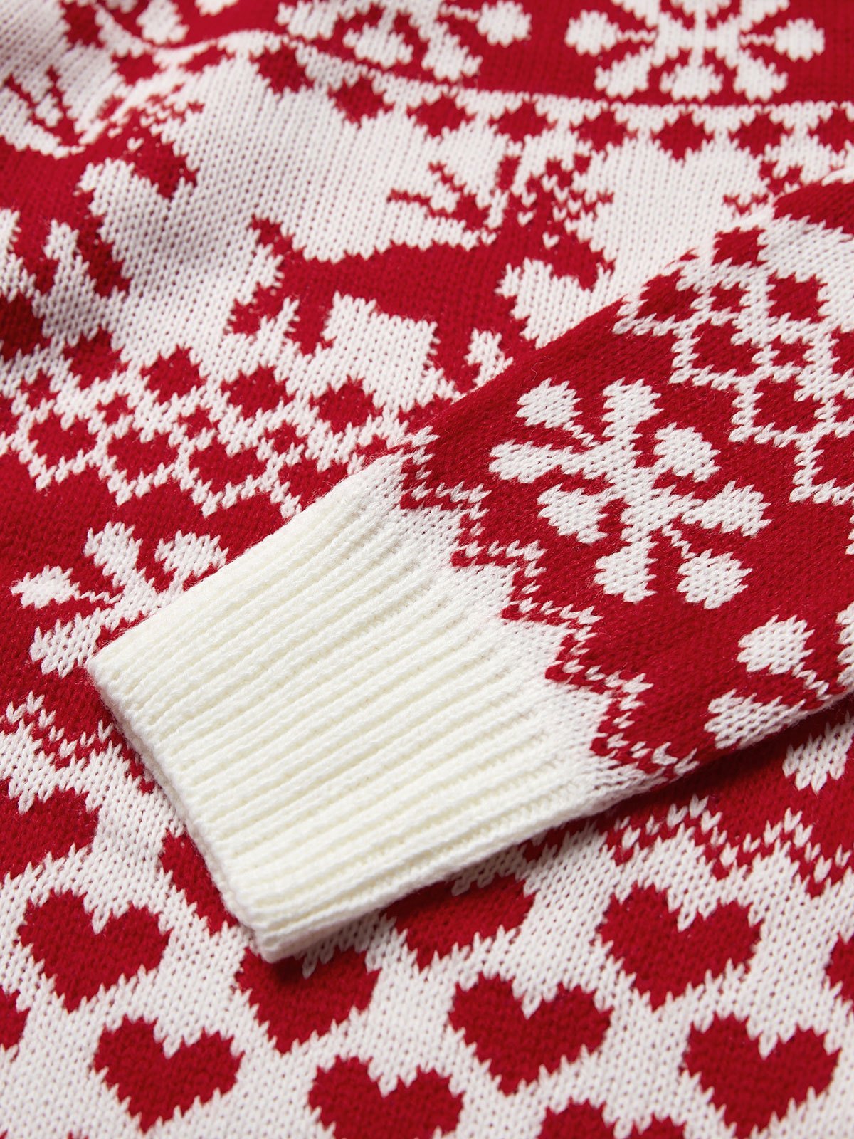 EMMIOL Weihnachts Jacquard Strickpullover