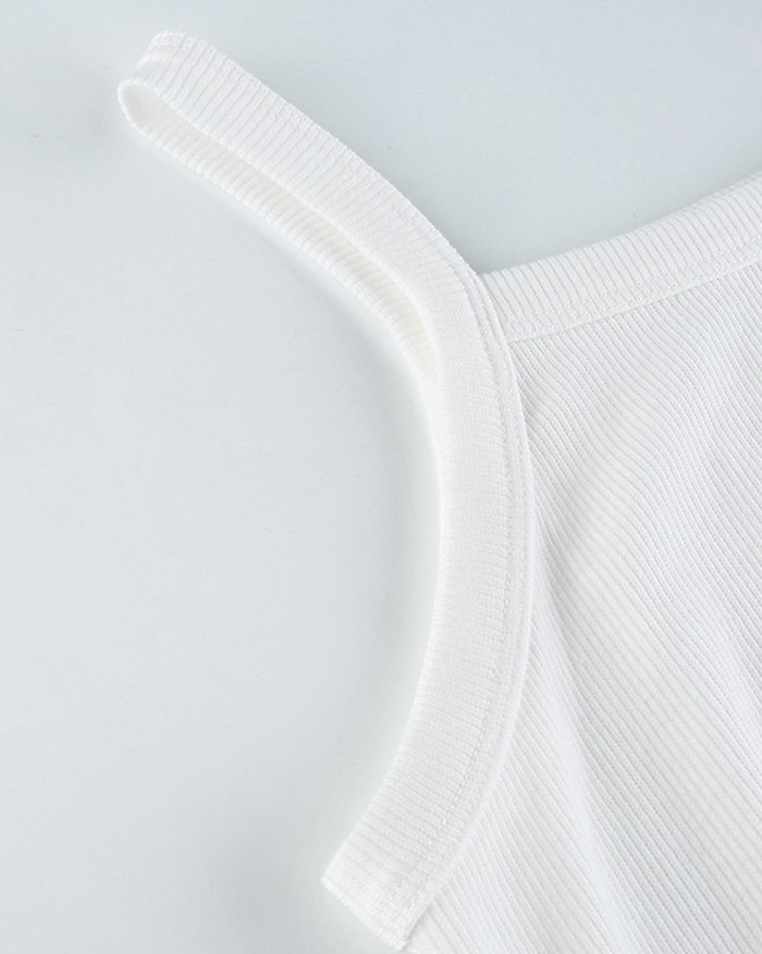 EMMIOL Rib Cropped Tank Top