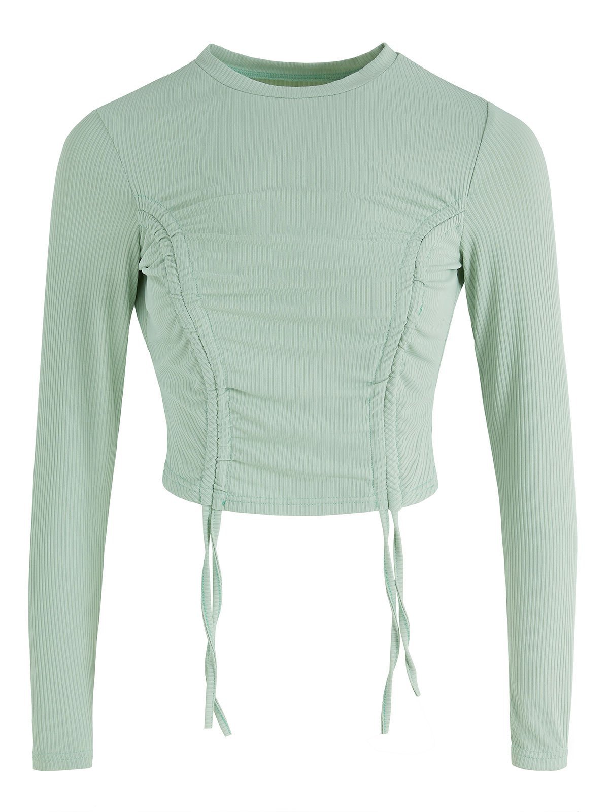 EMMIOL Top corto con cordones y cordón