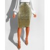 EMMIOL Sequin Wrap Midi Skirt