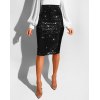 EMMIOL Sequin Wrap Midi Skirt