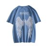 EMMIOL Men's Wings Print Reflective Tee