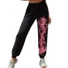 EMMIOL Pantalones jogger estampados de cintura alta