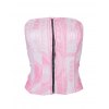 EMMIOL Printed Zipper Bustier