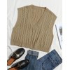 EMMIOL Vintage Cable Knit Sweater Vest