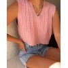 EMMIOL Vintage Cable Knit Sweater Vest