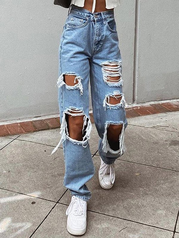 Zerrissene Leggins