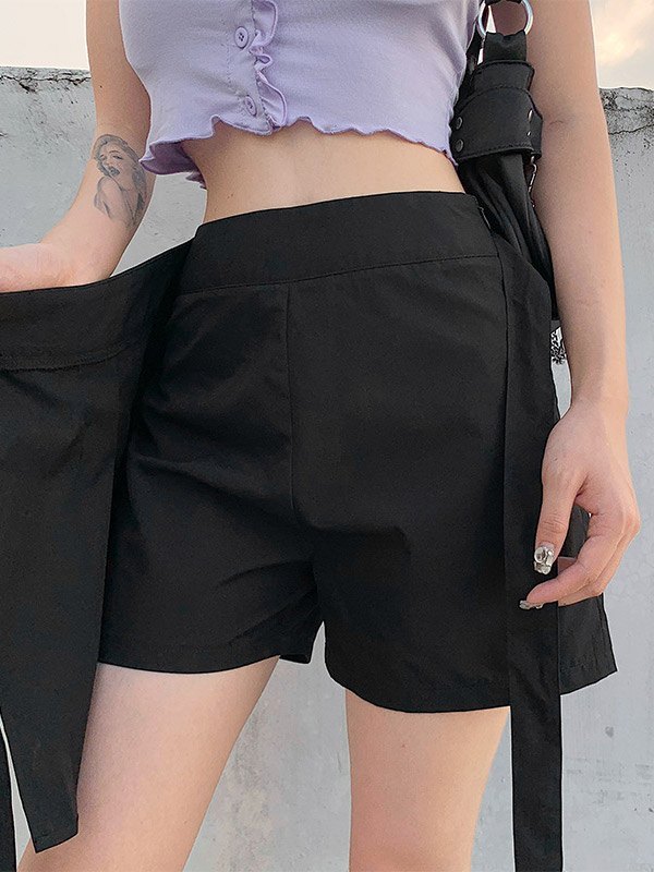 EMMIOL Bow Tie Pleated Mini Skirt