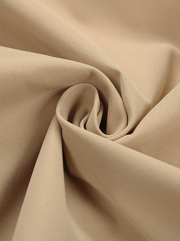 EMMIOL Gabardina a cuadros con cinturón y patchwork