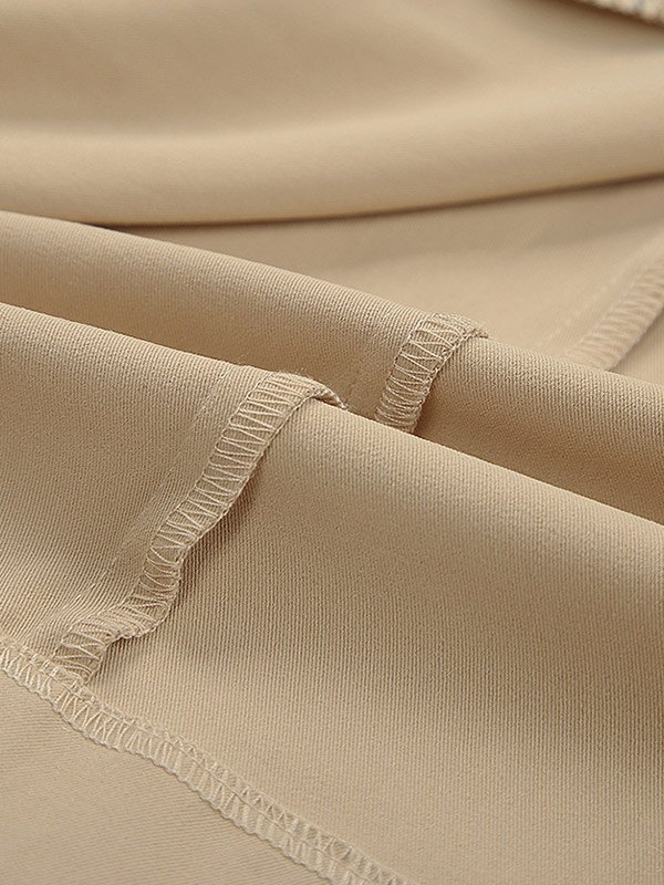 EMMIOL Gabardina a cuadros con cinturón y patchwork