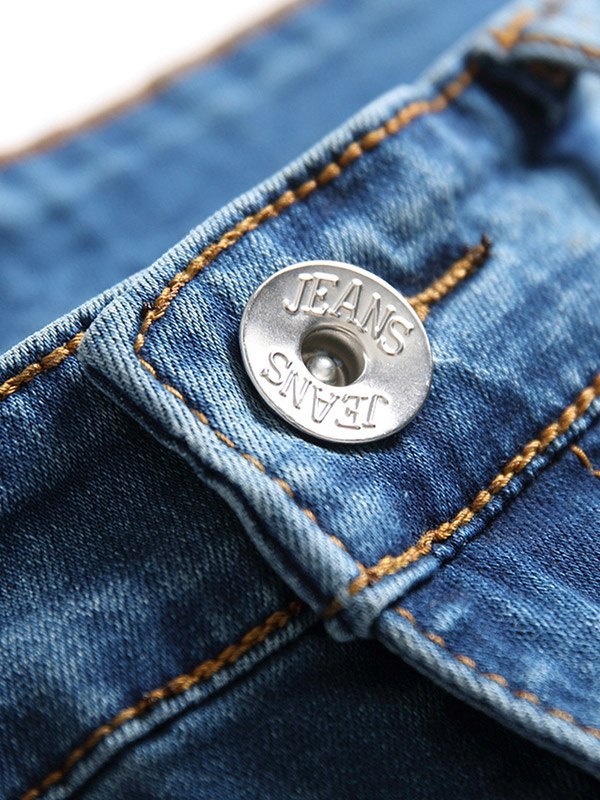 EMMIOL Jeans skinny strappati da uomo