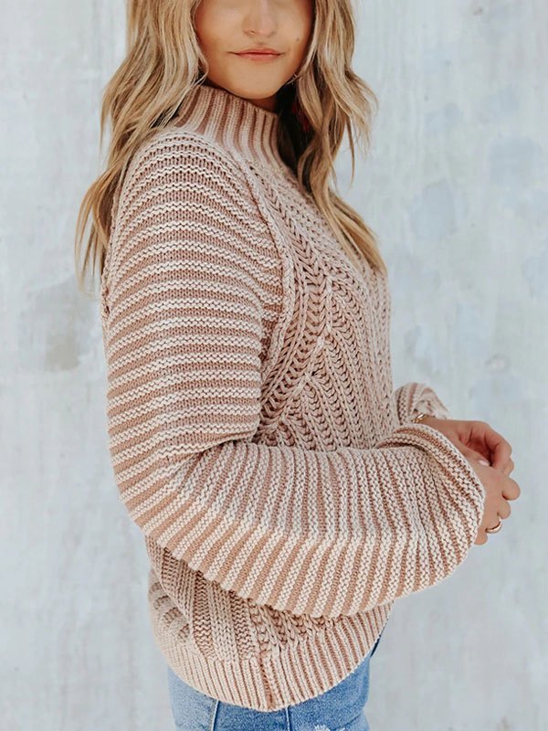 EMMIOL Maglione casual pullover dolcevita