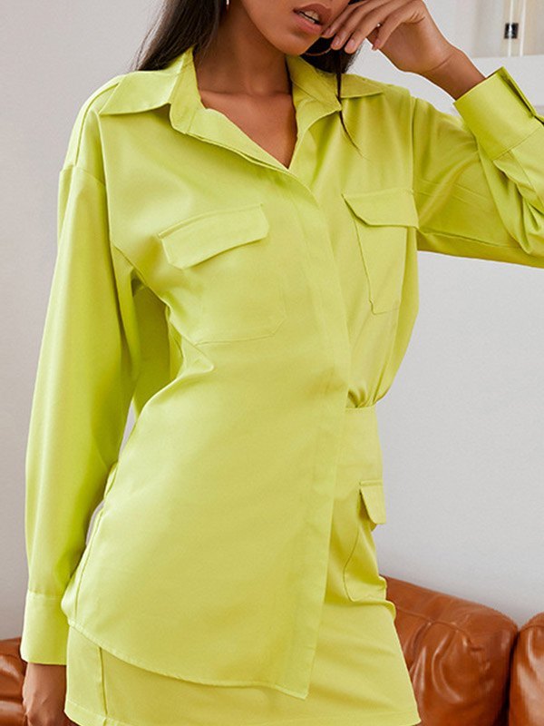 EMMIOL Camicetta abbottonata manica lunga