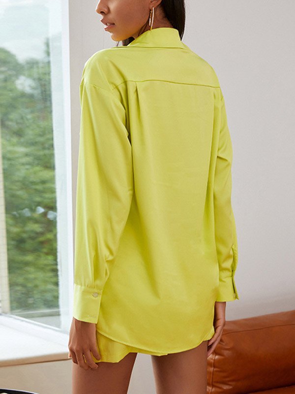 EMMIOL Camicetta abbottonata manica lunga