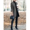 EMMIOL Cappotto di lana con collo alto in tinta unita