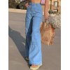 EMMIOL High Waist Pockets Boyfriend Jeans