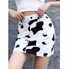 EMMIOL Minifalda High Street con estampado de vaca