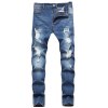 EMMIOL Jeans skinny strappati da uomo