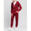 EMMIOL Men's Camo Print Tracksuit Two-Piece Outfit