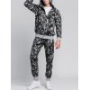 EMMIOL Men's Camo Print Tracksuit Two-Piece Outfit