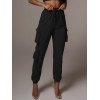 EMMIOL Pantalones jogger con bolsillos laterales