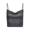 EMMIOL Sequin Cropped Cami Top