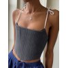 EMMIOL Lace Up Cropped Bustier