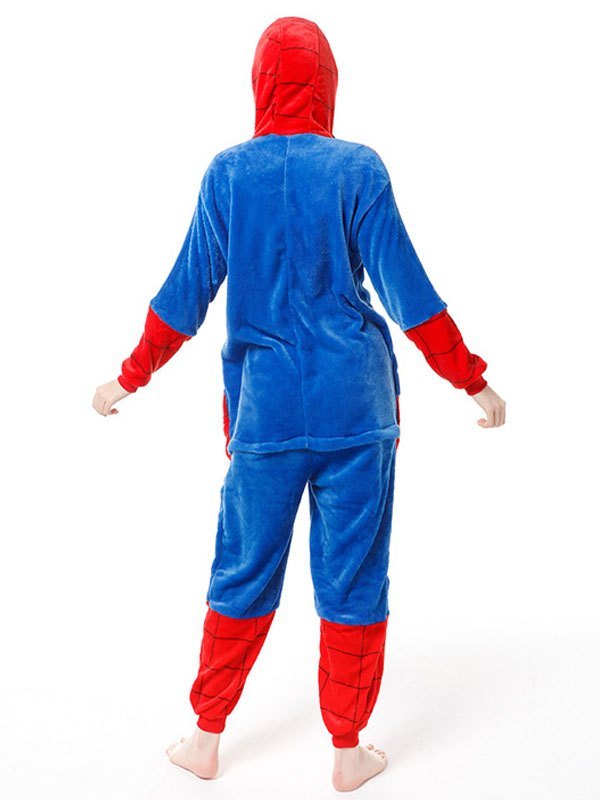 EMMIOL Mono de franela con capucha de hombre araña