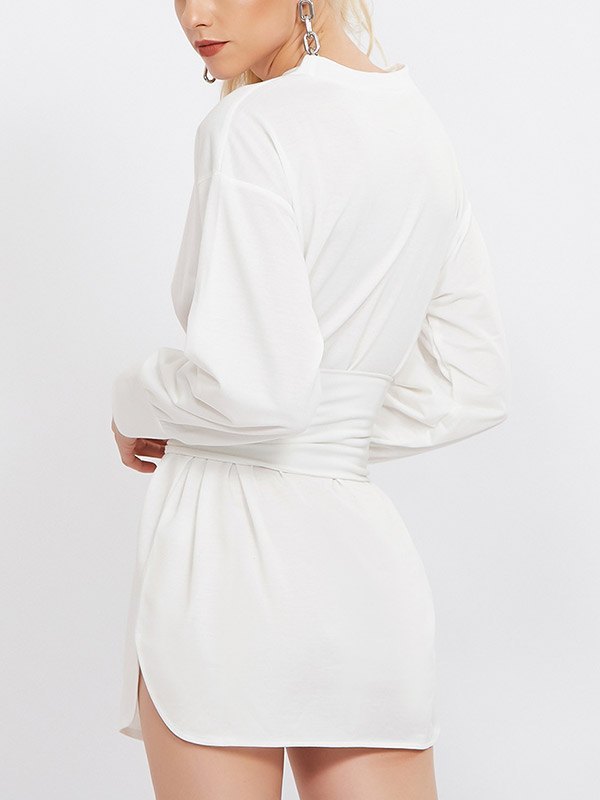 EMMIOL Korsett Langarm Kleid