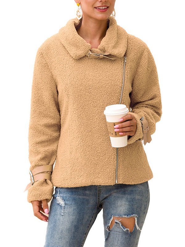 EMMIOL Teddy Fleece Bikerjacke