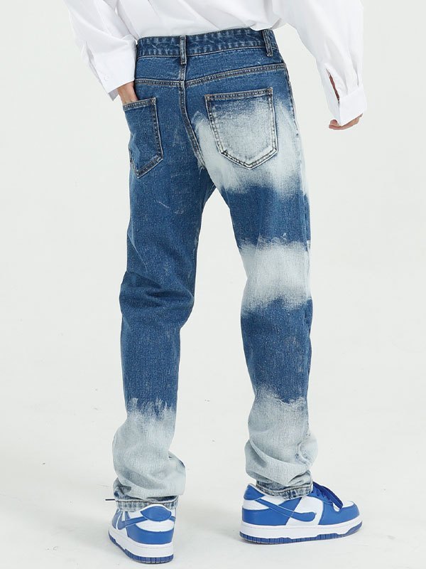 EMMIOL Men's Tie Dye Straight Jeans