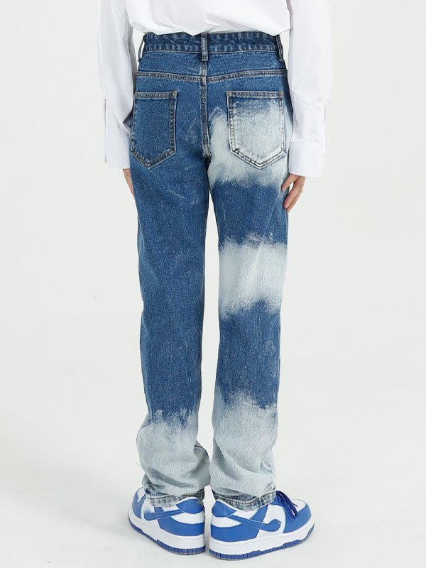 EMMIOL Men's Tie Dye Straight Jeans