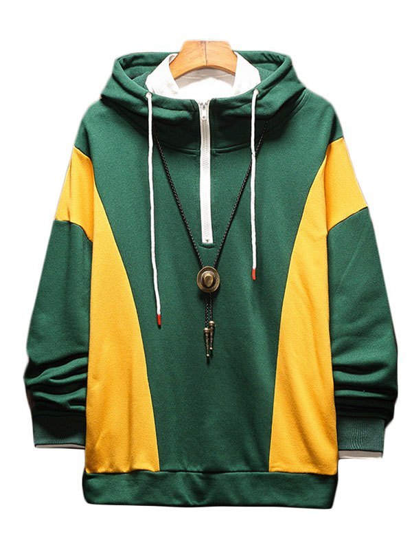 EMMIOL Men's Color Block Hoodie