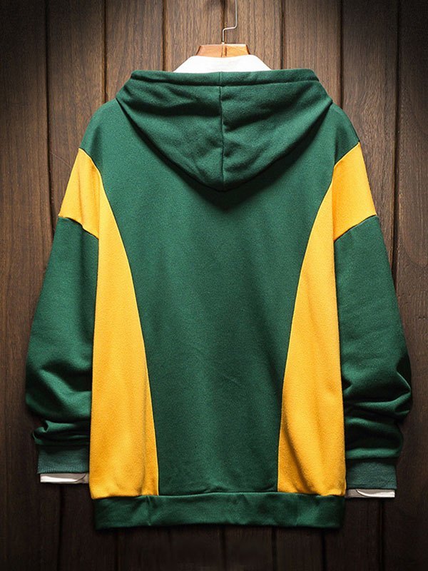 EMMIOL Men's Color Block Hoodie
