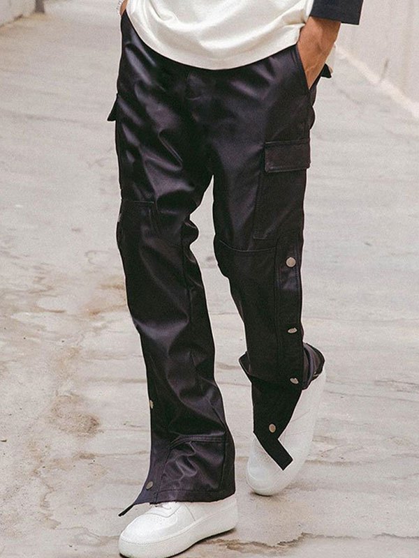 EMMIOL Pantalones cargo con botones para hombre