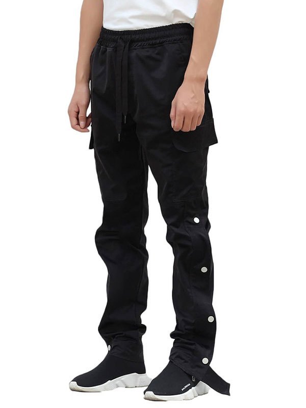 EMMIOL Pantalones cargo con botones para hombre