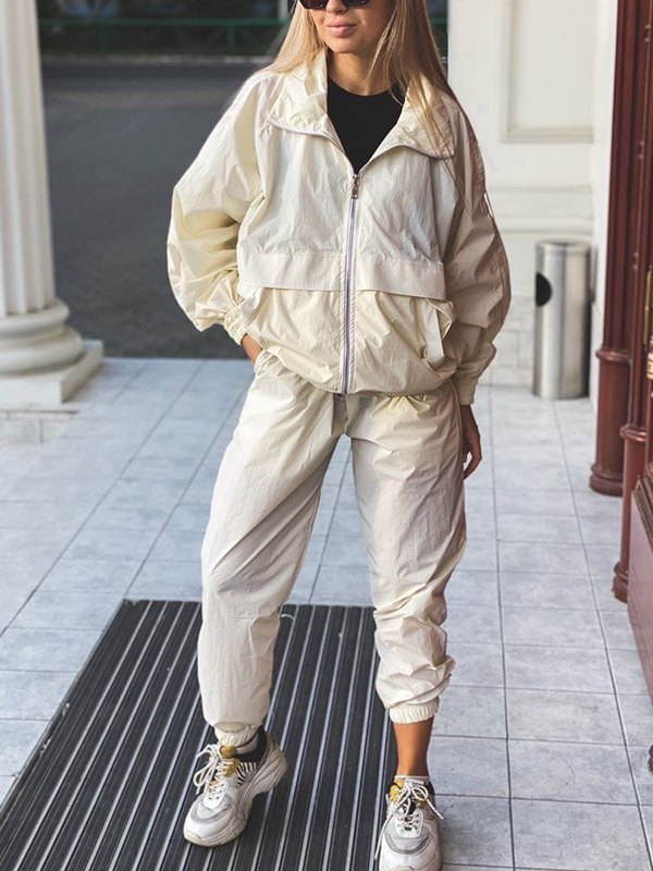 EMMIOL Zip Up Casual Tracksuit Set