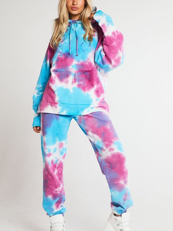 EMMIOL Tie Dye Tracksuit Two-Piece Outfit
