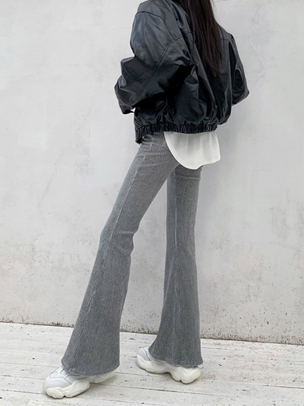 EMMIOL Corduroy High Waist Bootcut Pants