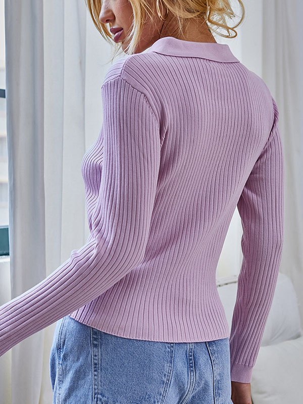 EMMIOL Punto abotonado con cuello de polo