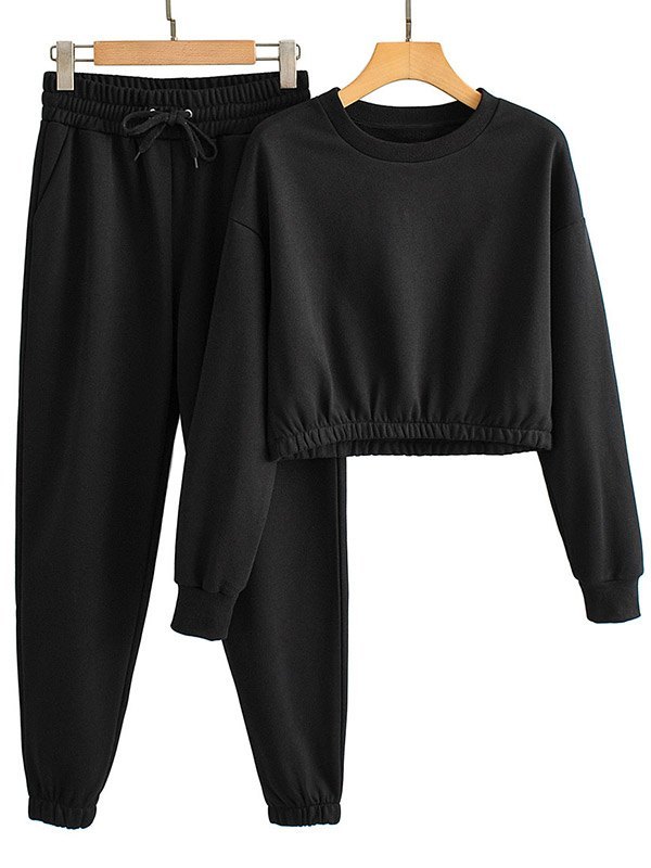 EMMIOL Conjunto jogger con top corto