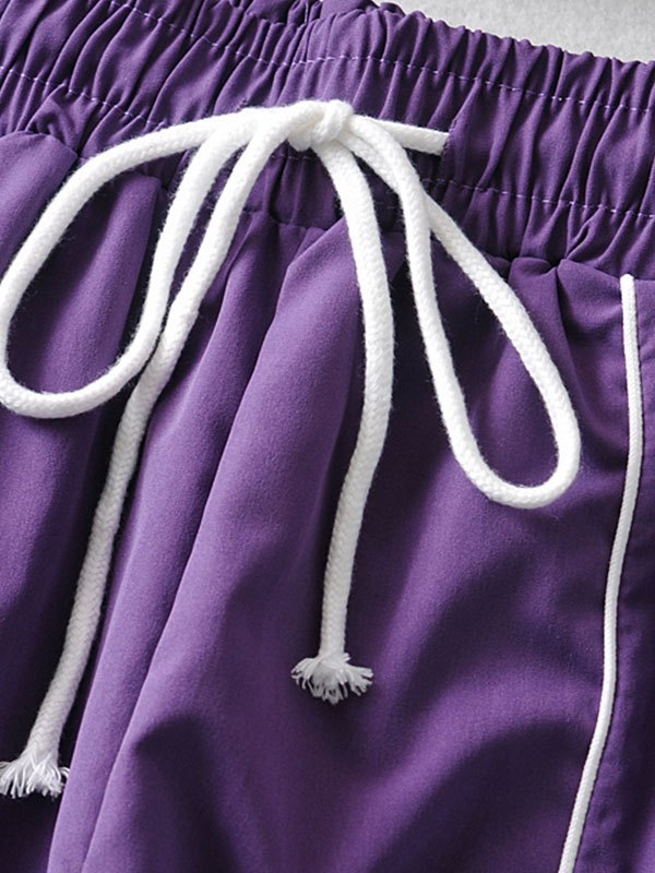 EMMIOL Pantalones jogger con cordón de empalme