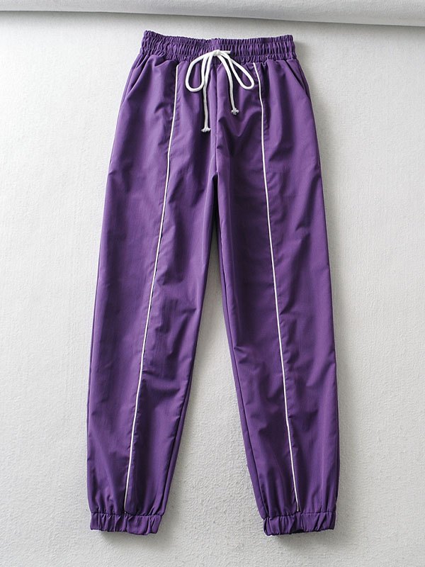 EMMIOL Pantalones jogger con cordón de empalme