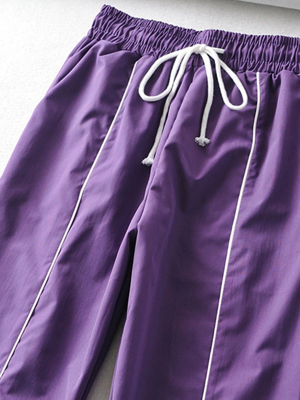 EMMIOL Pantalones jogger con cordón de empalme