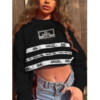 Maglione Natalizio Per Bambine A Maniche Lunghe - Girocollo Con Stampa Lettere, Felpa Leggera E Alla Moda, Per Bambini